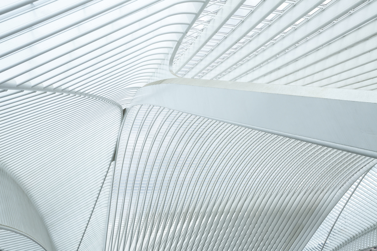 Glass ceiling of a modern building